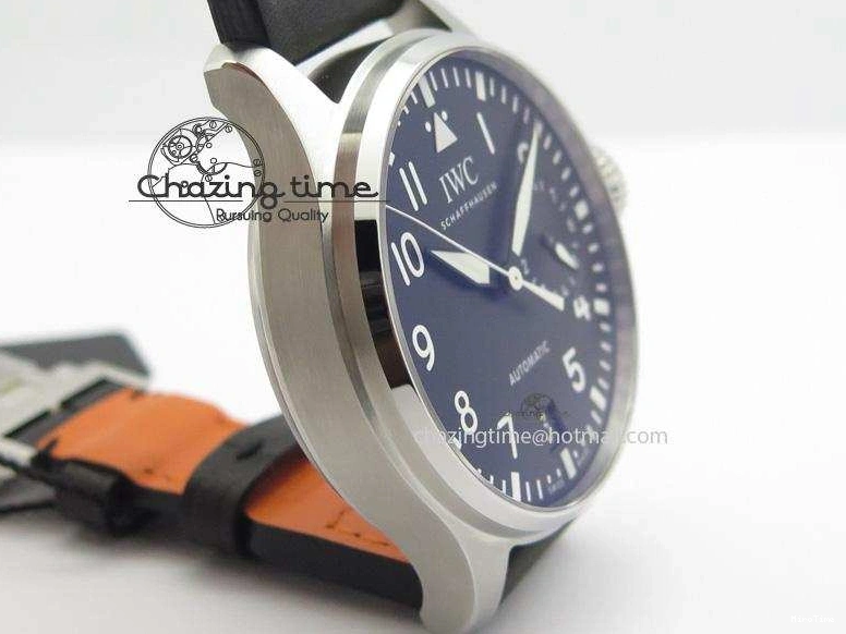 MIROTIME 0306 GoodFit Big Pilot Real PR IW500912 ZF Best Edition Black Dial On Black Leather Strap A 7287